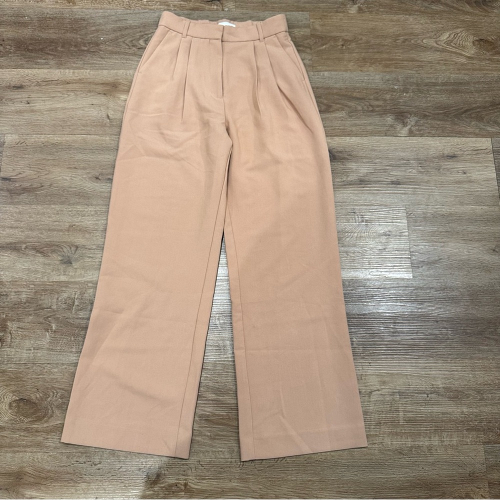 Abercrombie A&F Sloane Tailored Pant Trousers Tan Size 4/27 NWOT - Picture 2 of 7